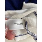 Old Navy  Navy & White Striped Ruffle Front Henley Tee - Size M Photo 2