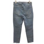 Nicole Miller Soho High Rise Ankle Slim Jeans Distressed Light Wash Size 10 Photo 2