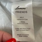 Lovers + Friends x Revolve Foldover Dress in Stripe size Small Menswear L/S Photo 6