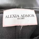 Alexia Admor Black Faux Leather Wide Leg Trouser Pants Size 12 Formal Dressy Photo 6