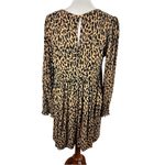 BP  Leopard‎ Print Long Sleeve Tiered Mini Dress Size Medium Photo 1