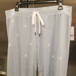 P.J. Salvage 💕💕 Star Print Jogger Pants Cozy Chic Pajama Pants Powder Blue XL NWT Photo 6