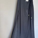 Forever 21 Black Silk Maxi Skirt Photo 4