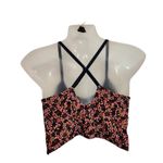 Aerie Offline By Pink All-Over Floral Print V-Neck Crop Strappy Tank Top Medium Photo 2