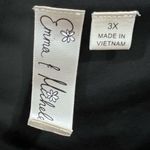 Emma & Michelle Emma & Michele long sleeve black aqua and white dress size 3X Photo 4