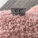 C.C Pink Knit Fleece Lined Hat with Fur Pom Photo 5