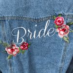 David's Bridal BRIDE Embroidered Denim Jacket Photo 2