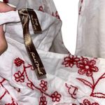 Final Touch White & Red Floral Design  Halter Style Cocktail Dress Women’s Large! Photo 3