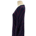 Free People  Shipping News Tunic‎ Sweater Navy Blue Stripe Size Small Photo 6