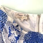 Parisian  Collection Blue Fringe Off Shoulder Tassle Short Cropped Set 8-10 Photo 10