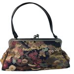 Bueno Womens Fabric Carpetbagger Handbag Floral Purse Kiss Lock Clasp U Short Ha Photo 0