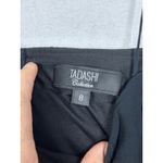 Tadashi Collection Black Tiered Ruffle 100% Silk Cocktail Party Midi Dress Sz 8 Photo 6