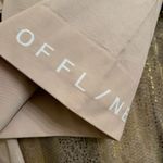 Aerie OFFLINE Ivory Pink Sidewalk Seamless Ribbed Cropped Long Sleeve Top XL Photo 3