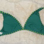 Aerie Striped Bikini SET Triangle Top L & Bikini Brief S Women’s Green & Blue Photo 4