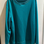 Dark Teal Woman’s Long Sleeve Top Size XL Green Photo 0