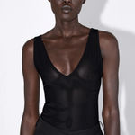 ZARA  semi sheer Bodysuit Photo 0