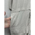 AE Studio Linen Blend Romper Small Beige Utility Safari Outdoor Made In Italy Photo 4