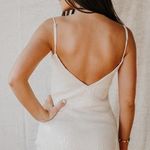 NWT Beaded Shift Dress White Size L Photo 1