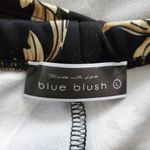Blue Blush  Baroque Strapless Crop Top L Photo 4