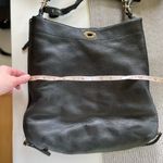 J.Crew Black Pebbled Leather Slouch Shoulder Crossbody Bag Purse Side Zippers Photo 7