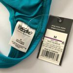Mossimo Bikini Top Halter Woven Removable Cups Teal Blue M Size M Photo 1