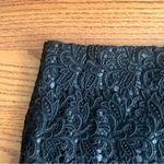 Answer Made in Korea Lace Scalloped Hem Black Pencil Mini Skirt Women’s Size S Photo 1