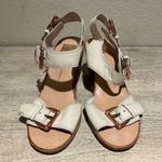 DV by Dolce Vit Dolce Vita DV Kanna Ankle Strap Sandals Ivory Leather Size 9 - Copper Buckles Photo 0