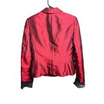 Le Suit  Essentials Women's Metallic Burgundy Casual Blazer Photo 2