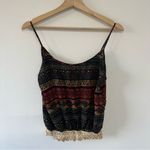 Heart & Hips  Tank Top Large Boho Geometric Camisole Earth Tones Western Bohemian Photo 1