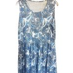 No Brand Knit Printed Tank Dress Sz XL NWOT Blue Photo 0