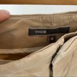 Vince Pleated Tapered Leg Khaki Dress Pants Womens 4 Trousers Tan Preppy Fall Photo 1