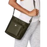 Lululemon Olive Green All Set Nylon Bucket Bag Purse Photo 0