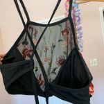 Xhilaration Floral Sheer High Neck Bikini Top Photo 1