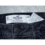 Hollister  Curvy High-Rise Flare Jeans Black 2/26R Advanced Stretch Y2K Boho EUC Photo 3