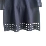 Elie Tahari Zita black long sleeve Merino Wool Knit knee Length Dress. Size Sm. Photo 2