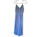 Jenny Yoo  Bridesmaid Dress Chiffon Evening Gown 4 Stormy Gray Blue Event Wedding Photo 1