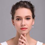 925 Sterling Silver Pearl Drop Dangle Earrings for Women Photo 2