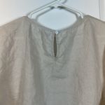 For Cynthia Plus Size  100% Linen S/S Tan Bell Sleeves Blouse Size 2X EUC #6767 Photo 4