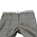 H&M Dress Pants Women's Size 8 Houndstooth Plaid Mid Rise Black Gray White Tan Photo 7