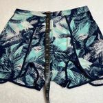 Women's Tropical Print Shorts Size Small Vacation Resort Multicolor Festival Blue Photo 5