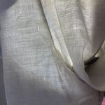 J. Jill Wide Leg Pants Women's Size 12 Stretch Khaki Linen Rayon Blend FLAW Tan Photo 4