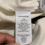 Coach White Denim Shirt Dress With Gold Buttons 100% Cotton Size Small Photo 8