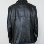 Vintage 90s Fourteen Zero Black Leather Jacket Size L Photo 4
