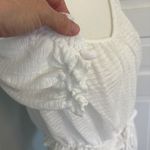 Free People  White Dorothy Puff Sleeve Cropped Top Milk Maid size XS Photo 1