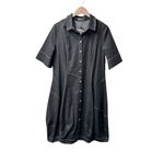 NEW Alembika Barbie Wonderful Shirt Dress Black Denim 3 US 10 Photo 4