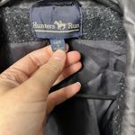 Vintage Hunters Run Wool Peacoat Women 12 Midi Black Leather Trim Winter Coat Photo 5