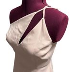 BCBGMAXAZRIA  Cross Front Cutout One Shoulder Asymmetric Mini Dress Pink NWT 2 Photo 3