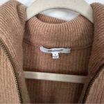 Madewell  Women Sz S Glenbrook Half Zip Pullover Sweater Brown Merino Wool Blend Photo 7