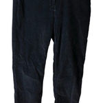 J Jill corduroy high waisted straight leg pants black size 10‎ Photo 0