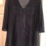 Mesh Bathing Suit Cover Up Black Size L Photo 0